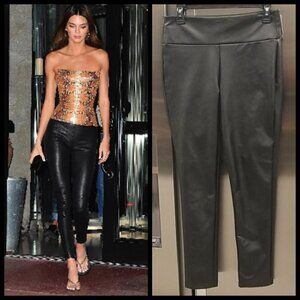 💕KENDALL + KYLIE💕 Black Faux Leather Leggings M
